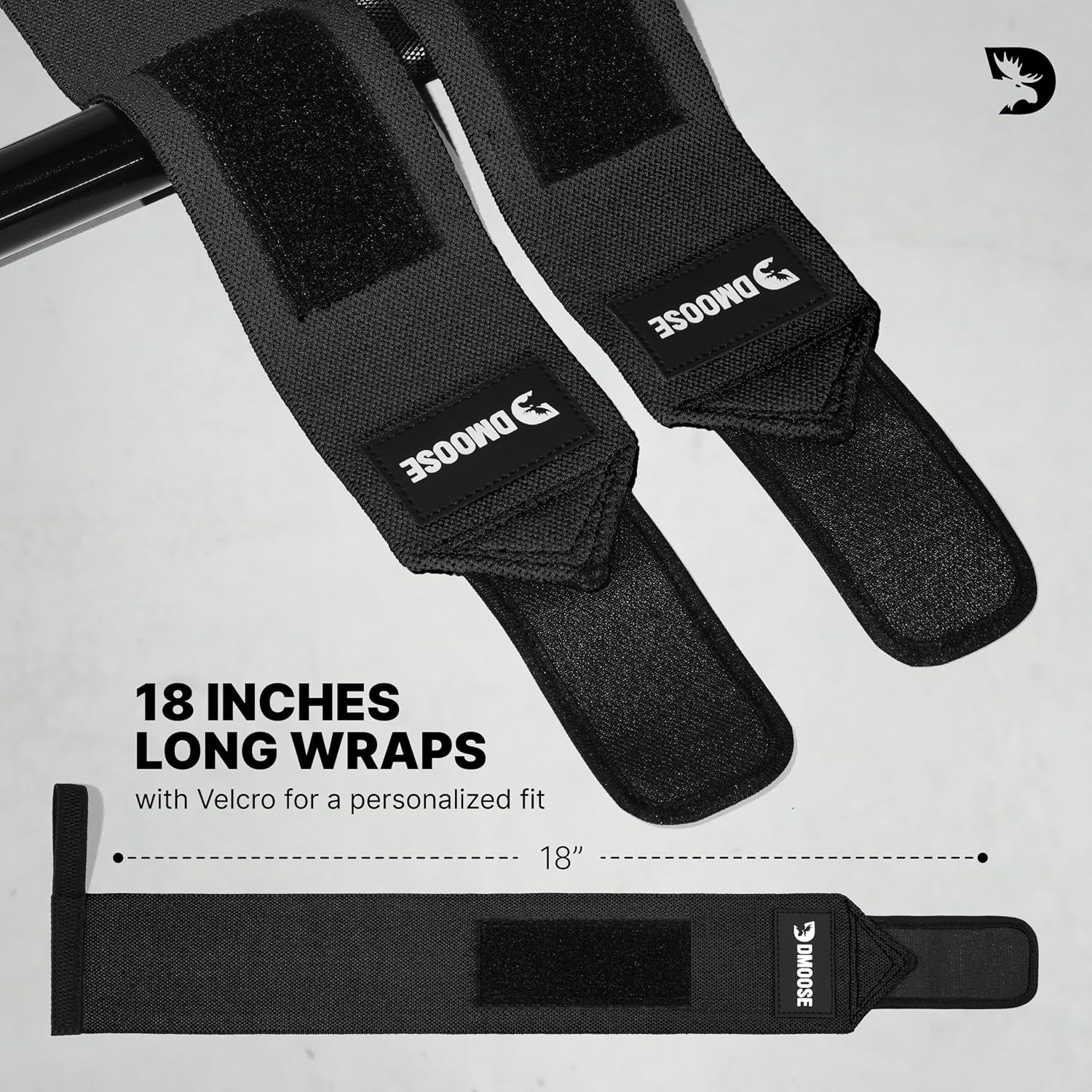 Wrist Wraps for Weightlifting 18" - Heavy Duty Gym Wrap for Men & Women