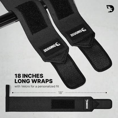 Wrist Wraps for Weightlifting 18" - Heavy Duty Gym Wrap for Men & Women