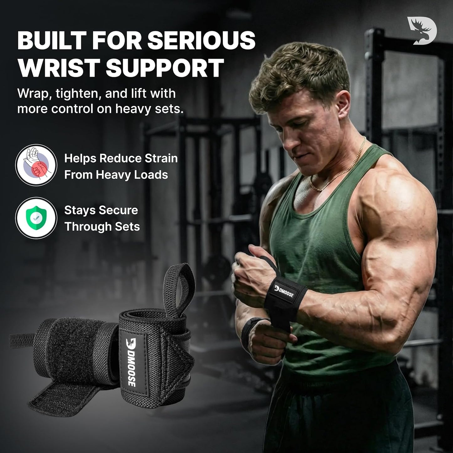 Wrist Wraps for Weightlifting 18" - Heavy Duty Gym Wrap for Men & Women