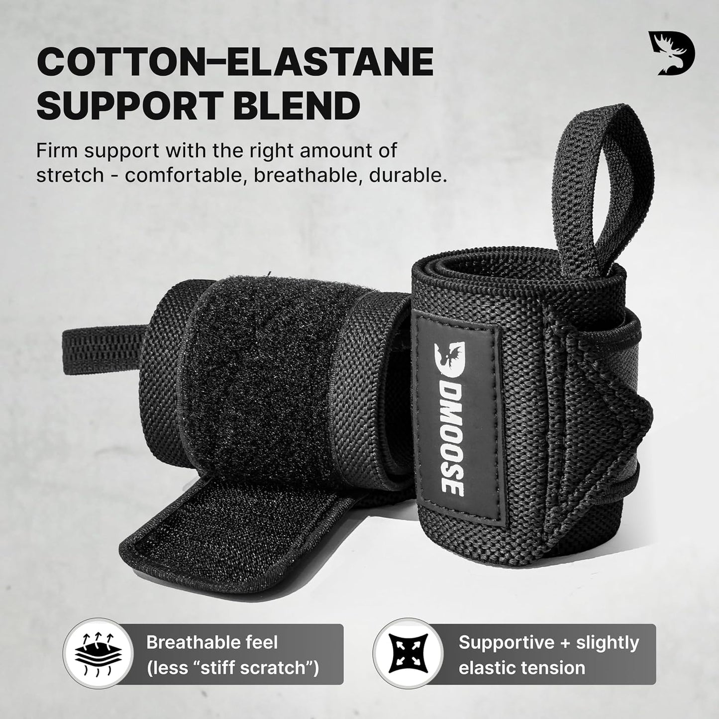 Wrist Wraps for Weightlifting 18" - Heavy Duty Gym Wrap for Men & Women