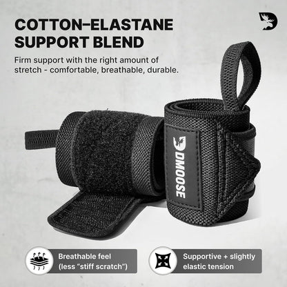 Wrist Wraps for Weightlifting 18" - Heavy Duty Gym Wrap for Men & Women